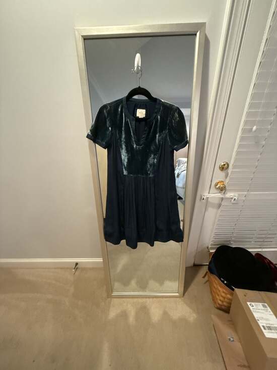 Maeve Dresses & Skirts - Maeve Ingrid Velvet Tunic Dress Size XS Dark Teal